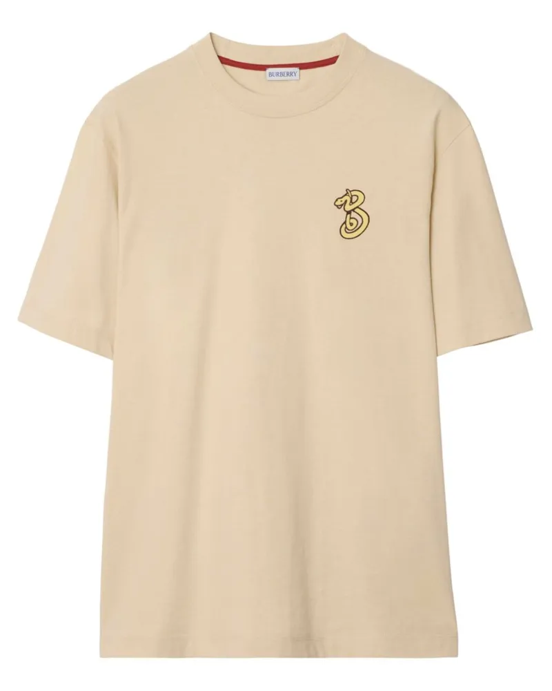 Burberry B Snake T-Shirt - Nude Nude