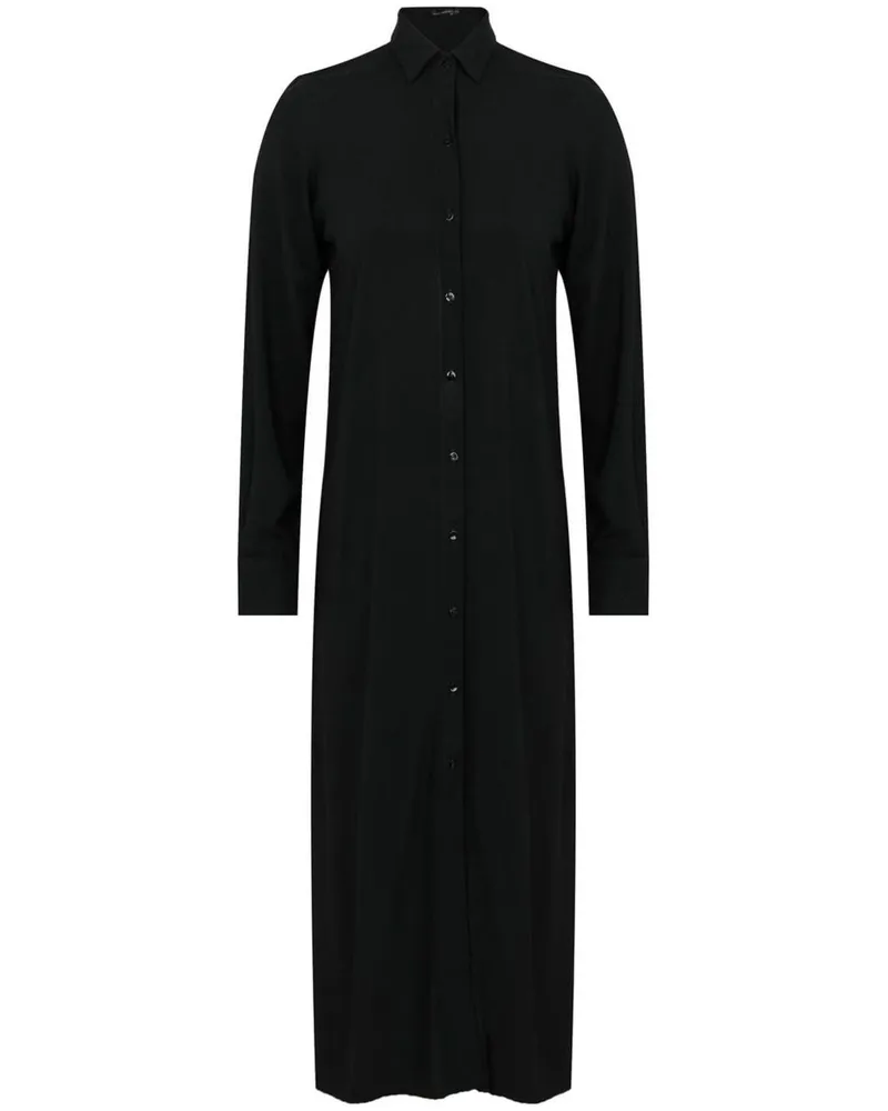 Lenny Niemeyer Langärmeliges Hemdkleid - Schwarz Schwarz