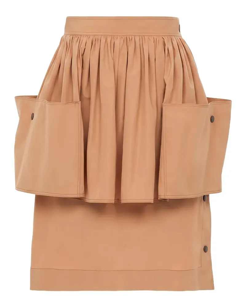 Chloé layered cotton midi skirt - Nude Nude