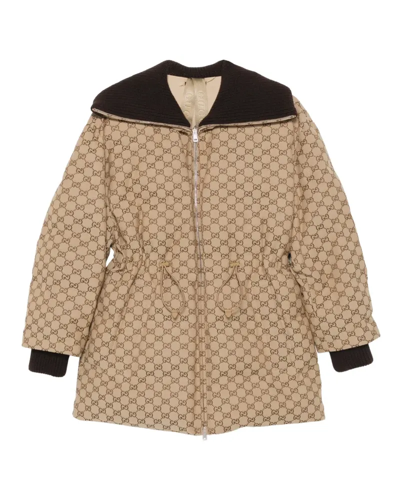 Gucci Gefütterte Jacke aus GG Canvas - Nude Nude