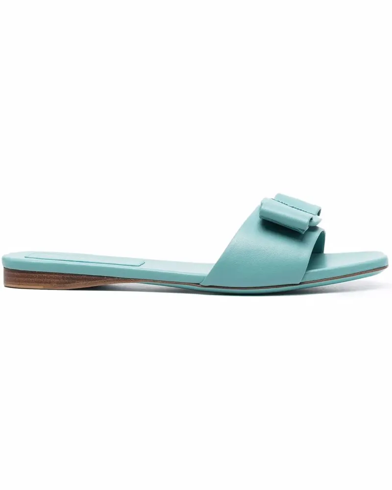 Ferragamo Sandalen mit Schleife - Blau Blau