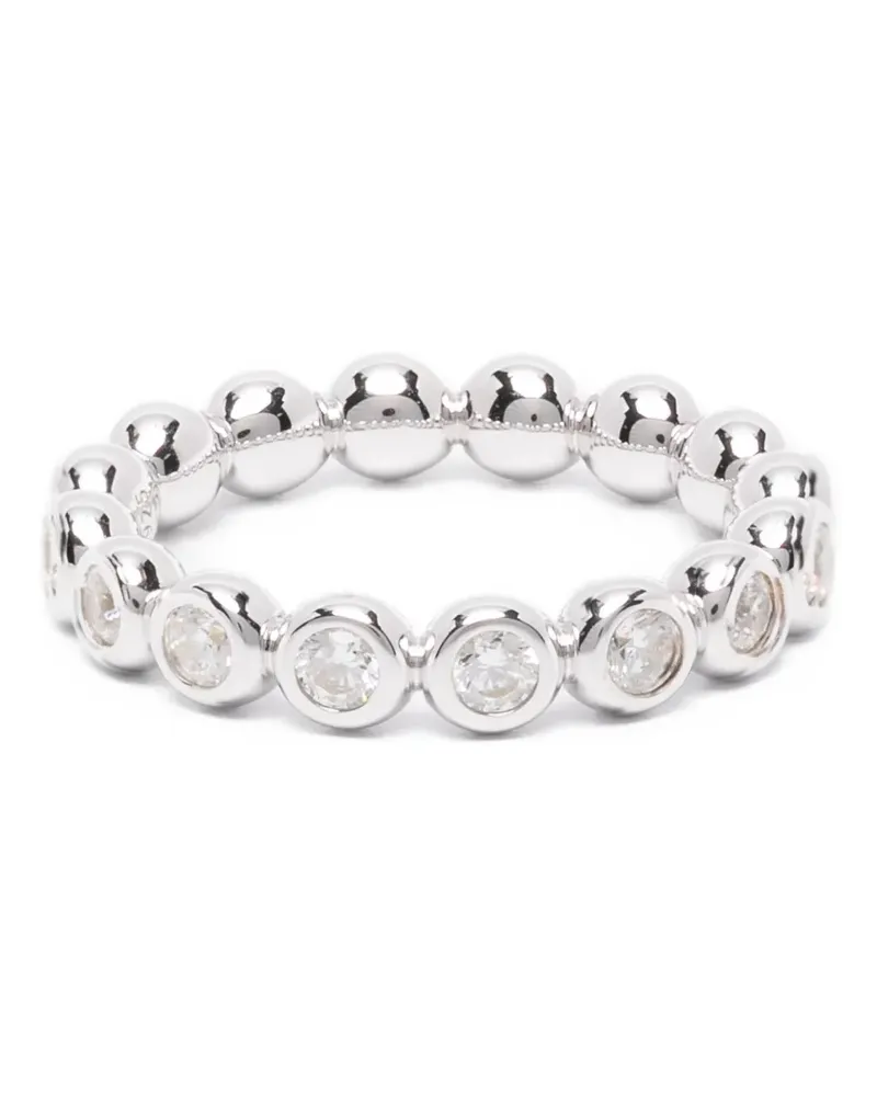 Missoma Tennis Stapelring - Silber Silber