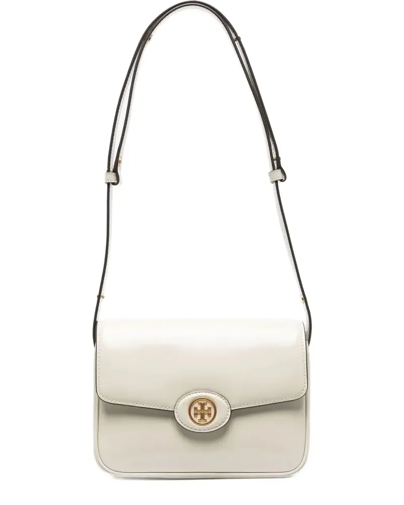 Tory Burch Robinson Spazzolato Schultertasche mit verstellbarem Riemen - Nude Nude