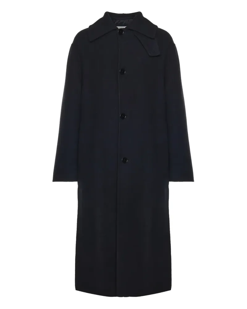 Moncler buttoned single-breasted coat - Schwarz Schwarz