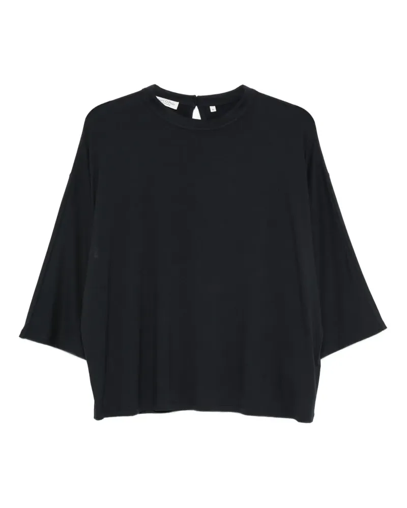 Marc O'Polo T-Shirt mit Schlüssellochausschnitt - Blau Blau