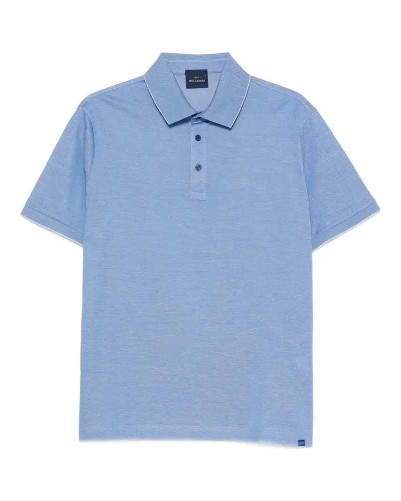 Paul & Shark piqué short-sleeve polo shirt - Blau Blau
