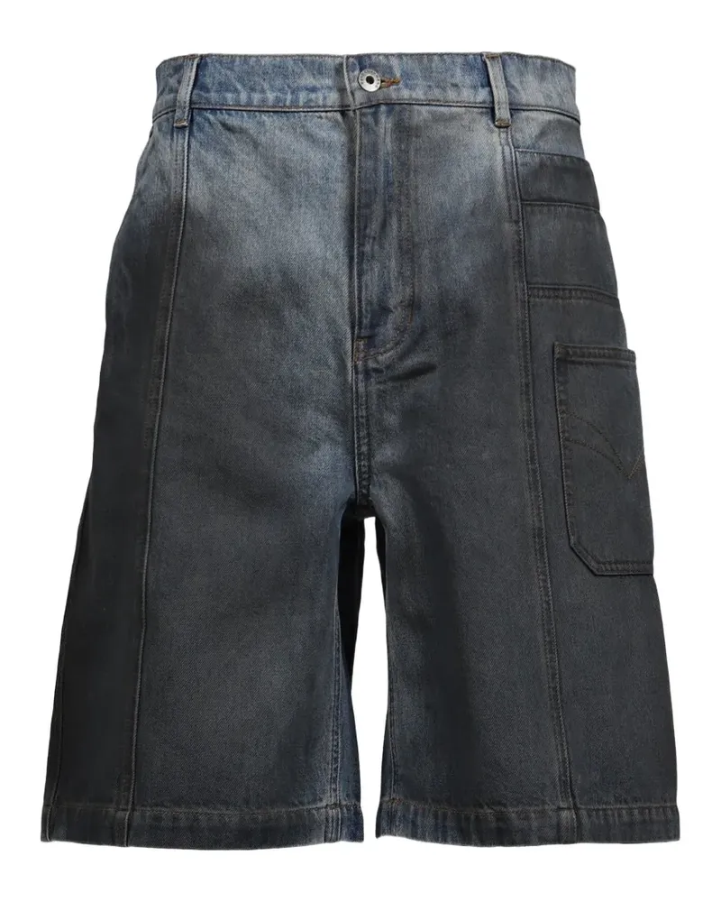 Feng Chen Wang gradient-effect denim shorts - Blau Blau