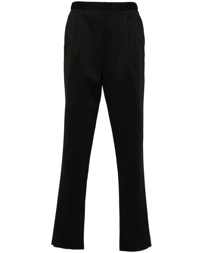 Emporio Armani Hose mit Bundfalten - Schwarz Schwarz