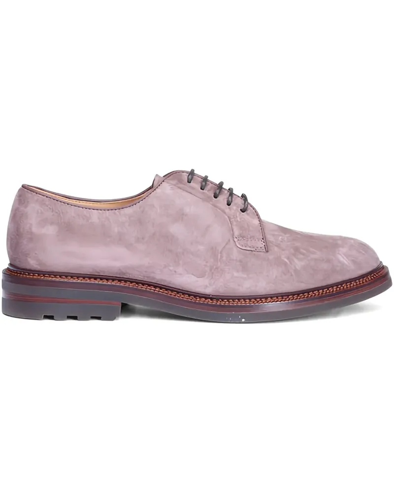 Brunello Cucinelli Derby-Schuhe aus Wildleder - Rosa Rosa