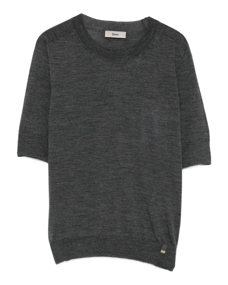 Herno Pullover mit kurzen Ärmeln - Grau Grau