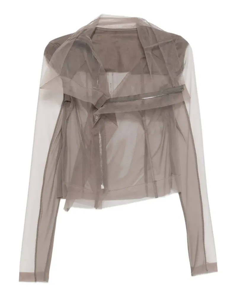 Rick Owens Bluse aus Tüll mit Reißverschluss - Grau Grau