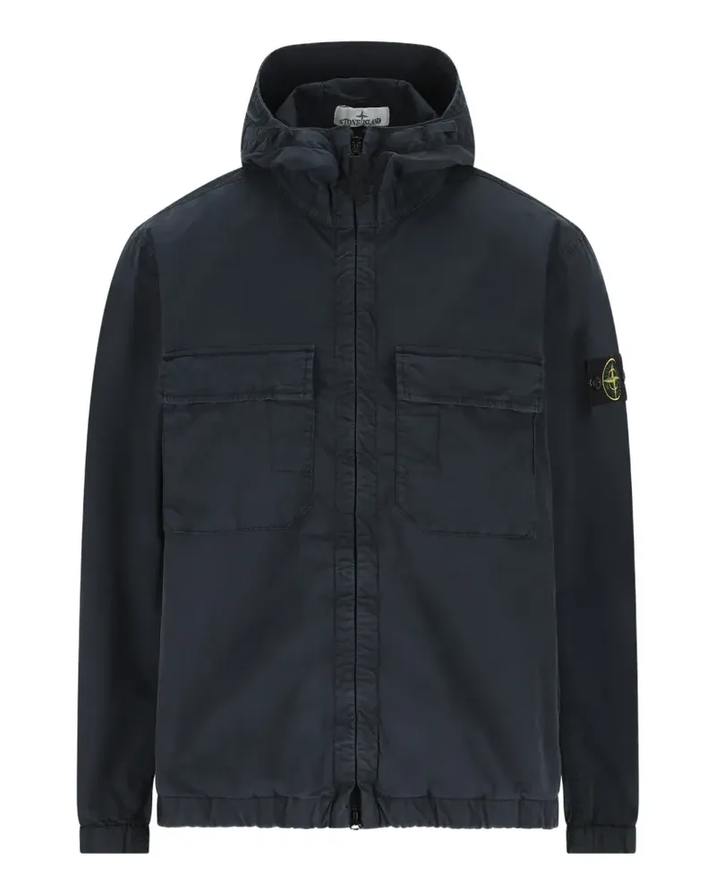 Stone Island pocket hooded jacket - Blau Blau