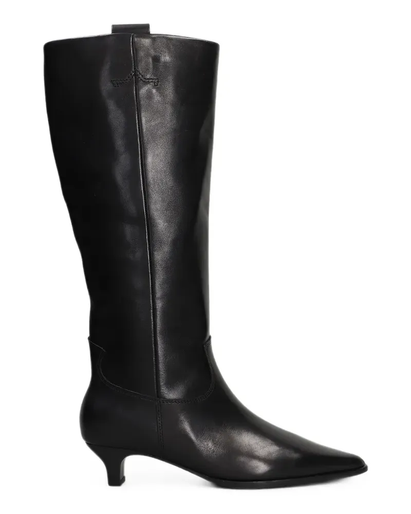 ash Kniehohe Stiefel mit spitzer Kappe, 90mm - Schwarz Schwarz