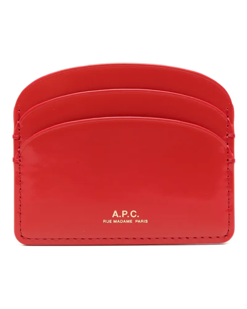 A.P.C. cardholder wallet - Rot Rot