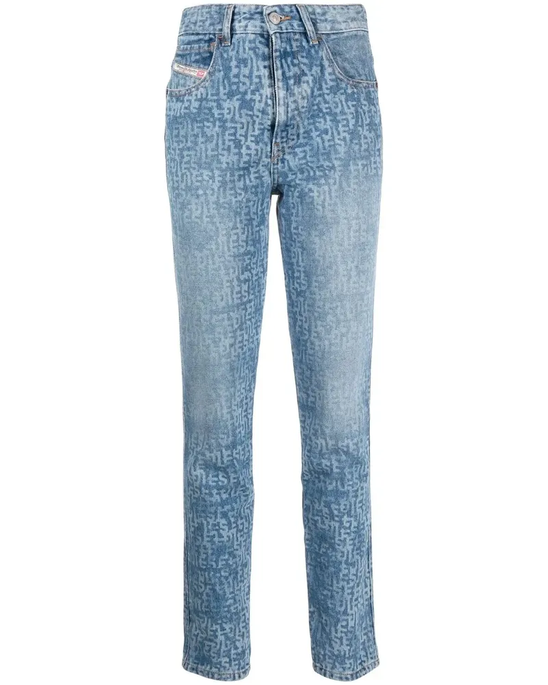 Diesel Skinny-Jeans mit hohem Bund - Blau Blau