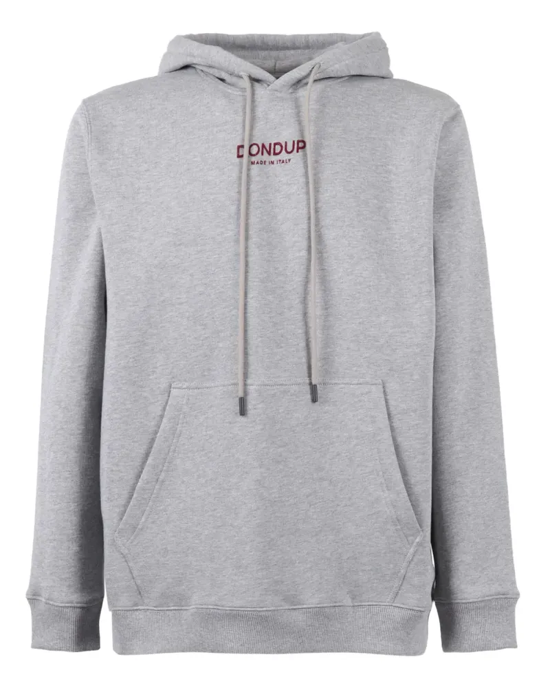 Dondup Hoodie mit Logo-Print - Grau Grau