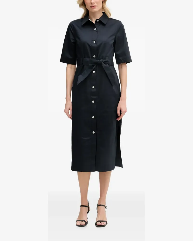 Barbour Sloane belted button-down midi dress - Blau Blau