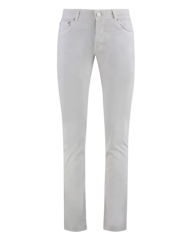 MOORER Five-Pocket-Hose - Weiß Weiß