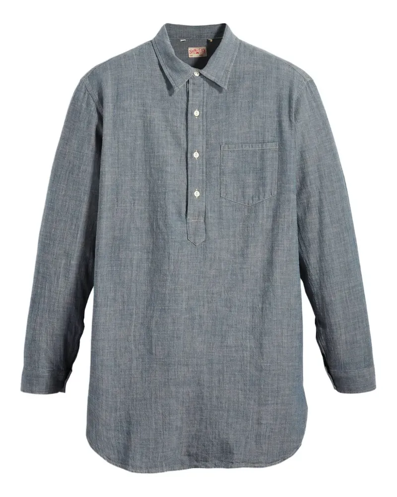 Levi's Hemd mit aufgesetzter Tasche - Blau Blau
