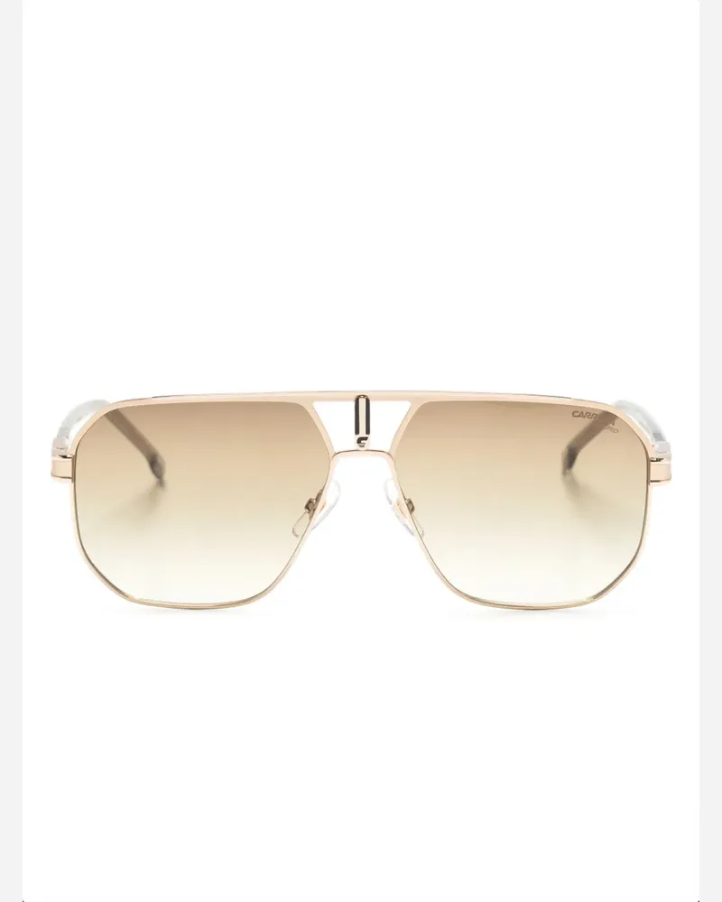 Carrera Sonnenbrille im Farbverlauf mit Logo-Schild - Gold Gold