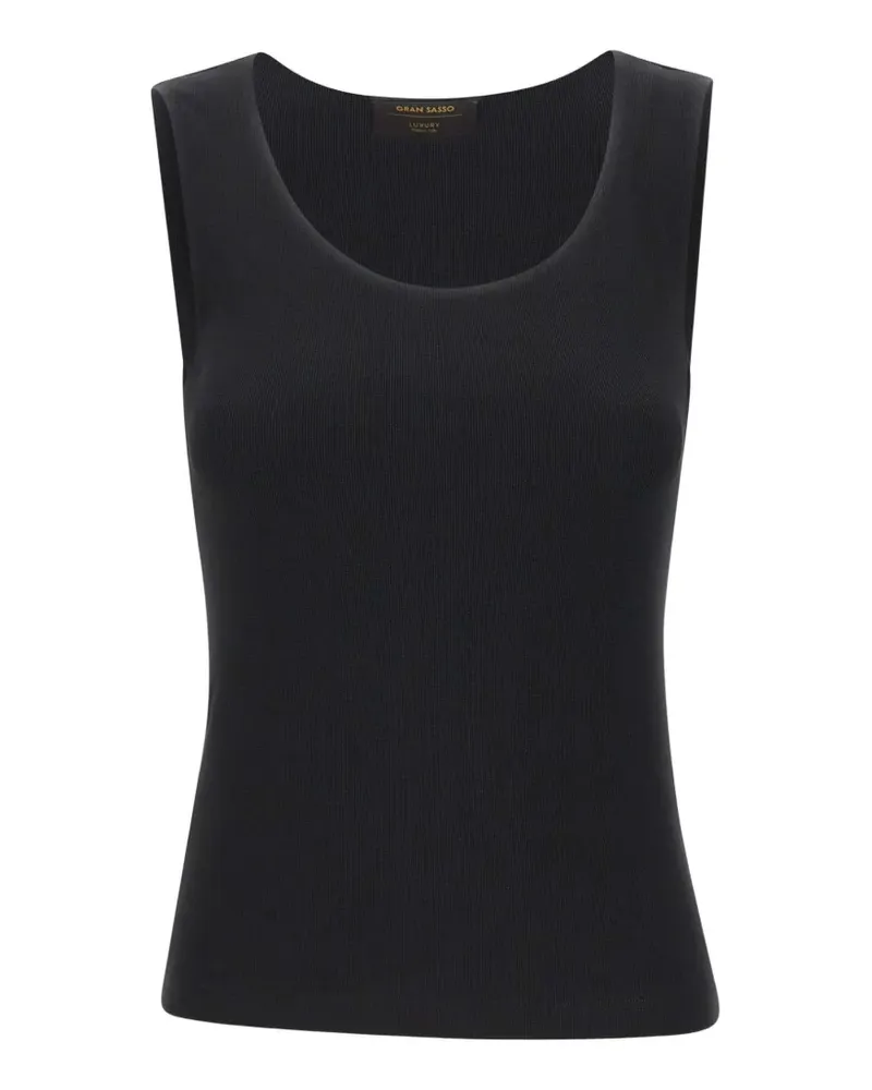 Gran Sasso scoop-neck tank top - Schwarz Schwarz