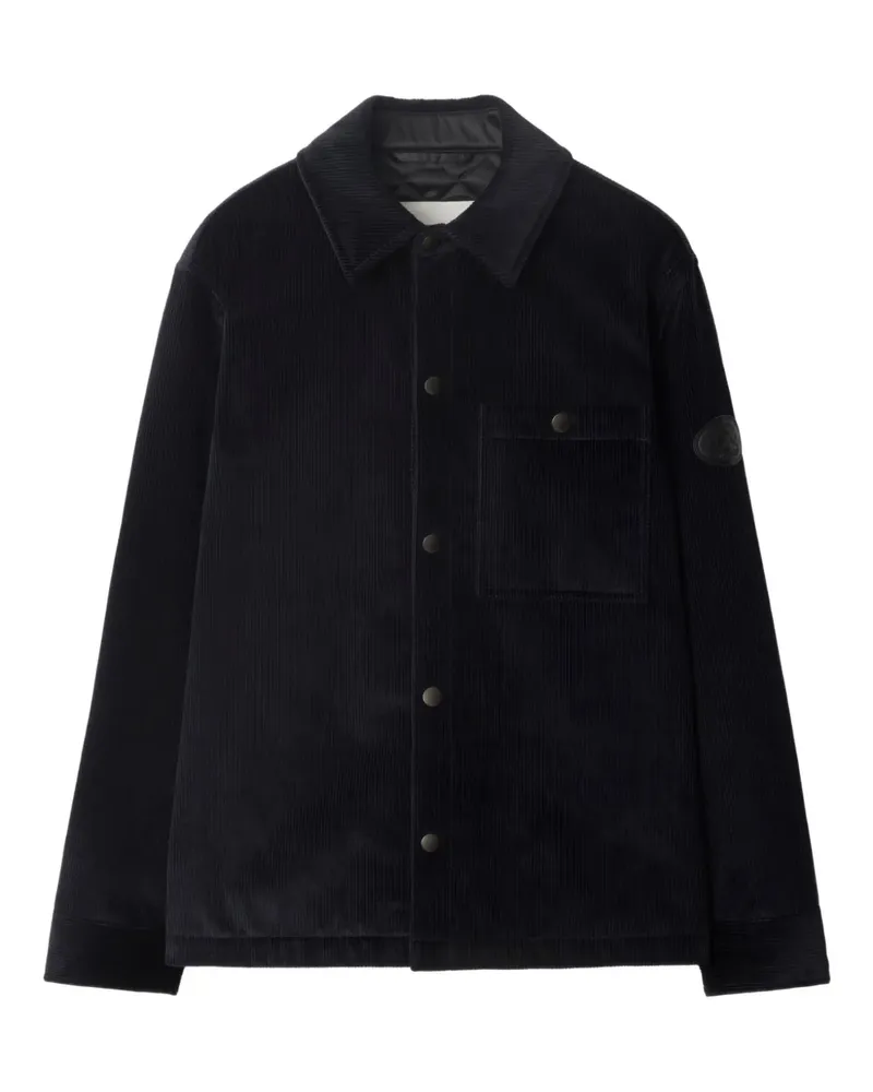 Burberry Cordjacke mit Knight-Stempel - Blau Blau