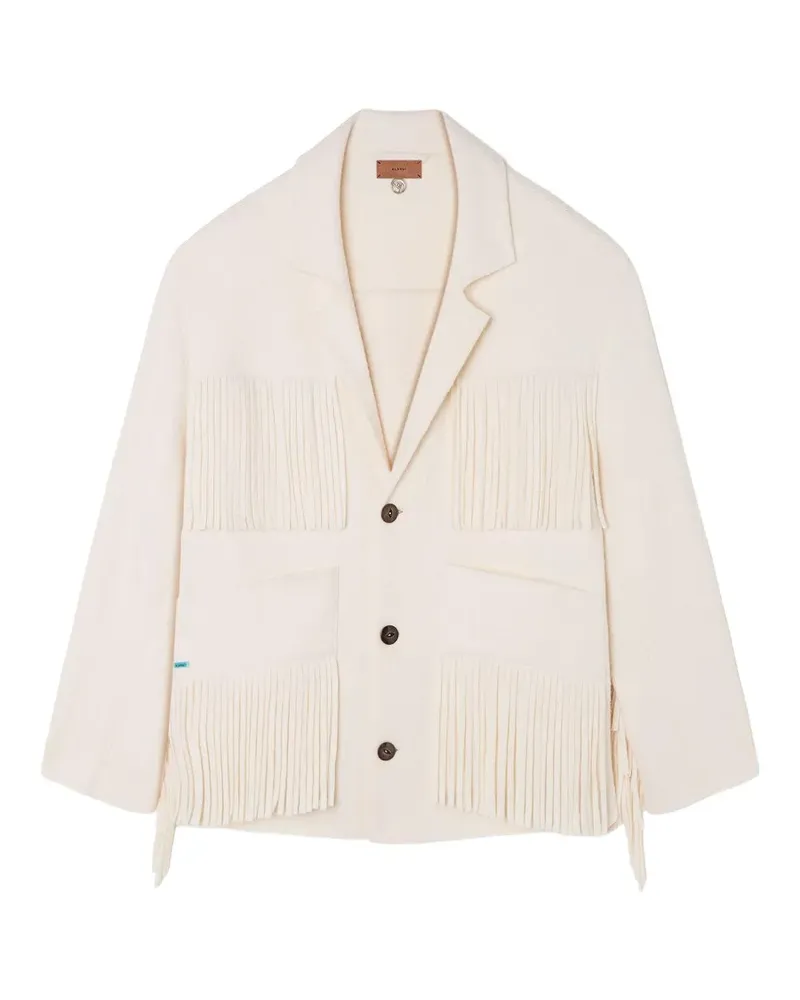 Alanui Spirit Of The West Blazer mit Fransen - Weiß Weiß