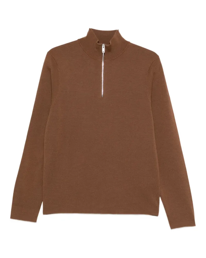 Sandro Pullover mit Reißverschluss - Braun Braun