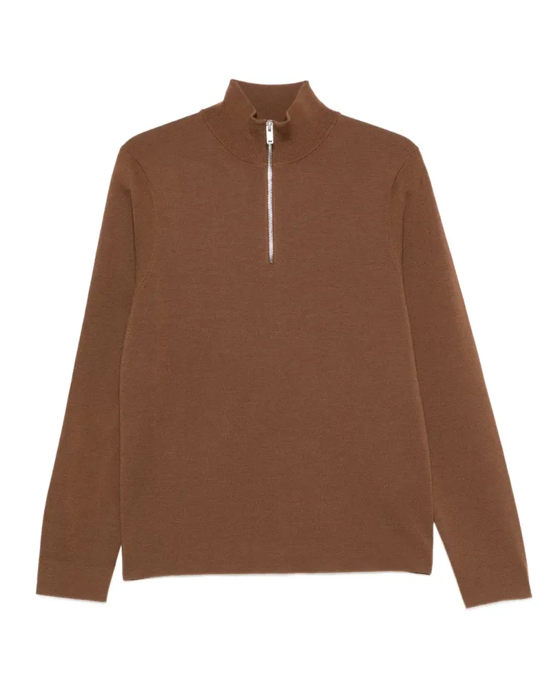 Sandro Pullover mit Reißverschluss - Braun Braun