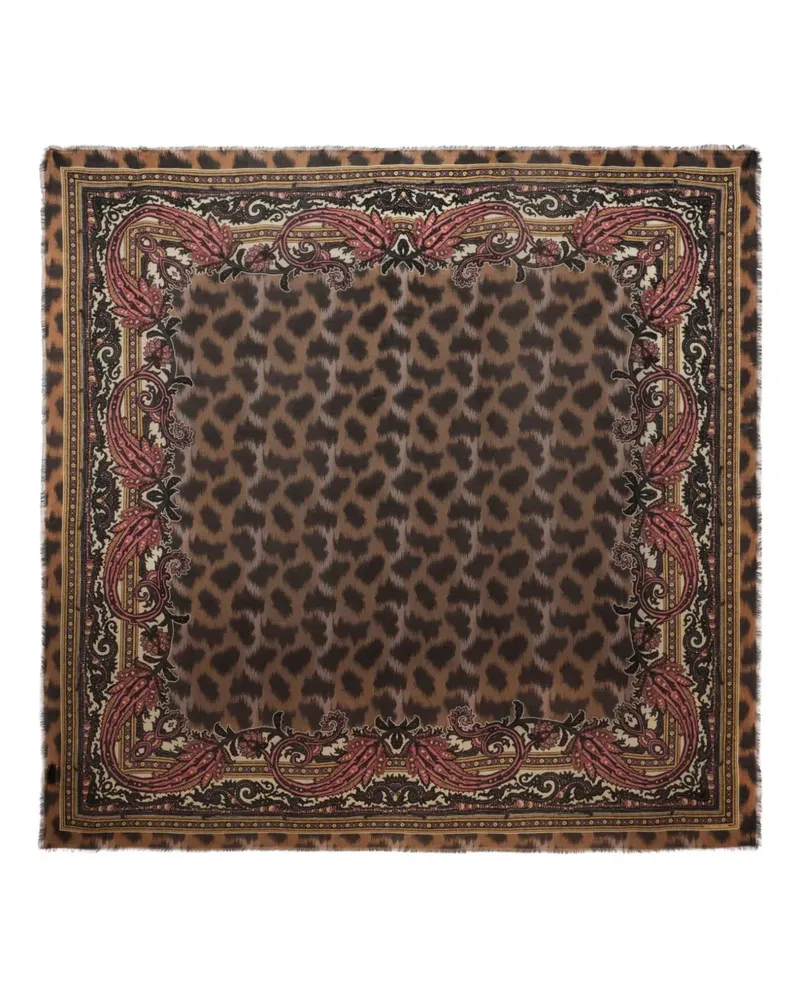 Etro cashmere-blend scarf - Braun Braun
