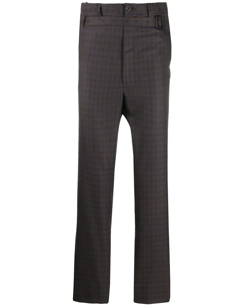 MIHARAYASUHIRO Hose mit Karomuster - Grau Grau