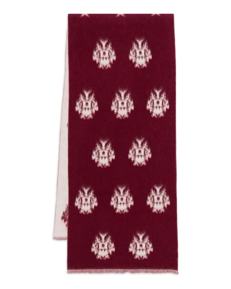 Bally intarsia scarf - Rot Rot
