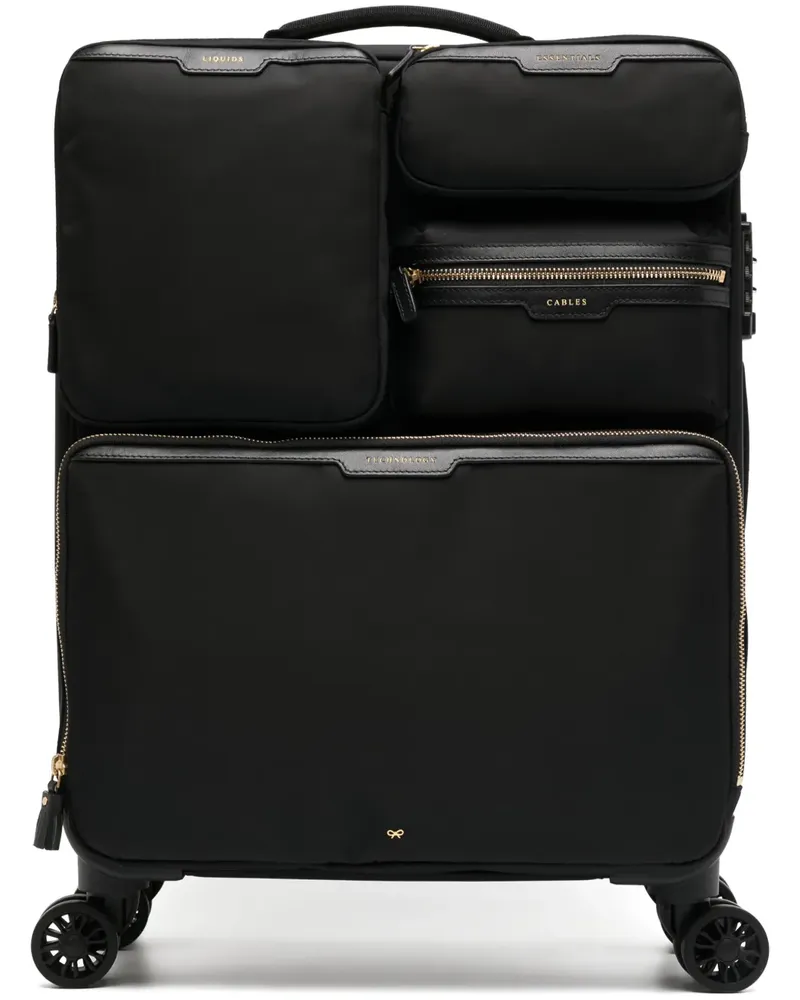 Anya Hindmarch Short-Haul Rollkoffer - Schwarz Schwarz