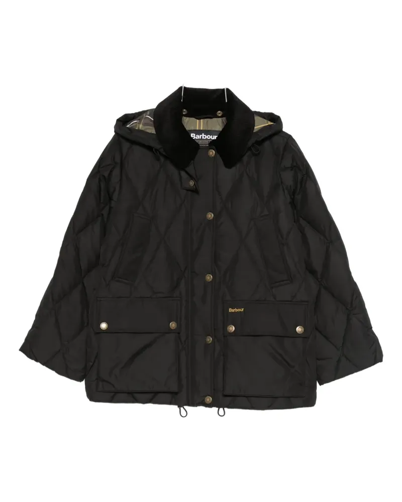 Barbour Yasmin hooded puffer jacket - Schwarz Schwarz