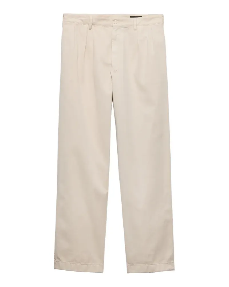 Prada Hose mit weitem Bein - Nude Nude