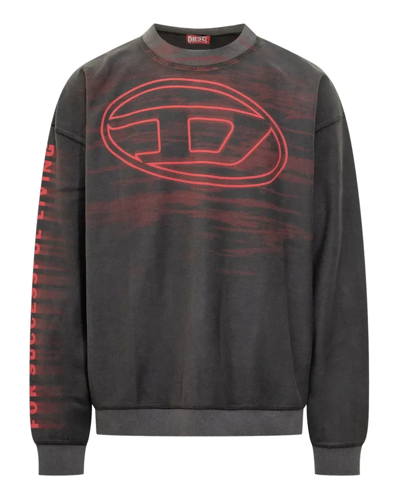Diesel S-Boxt-T1 Sweatshirt mit Logo - Grau Grau