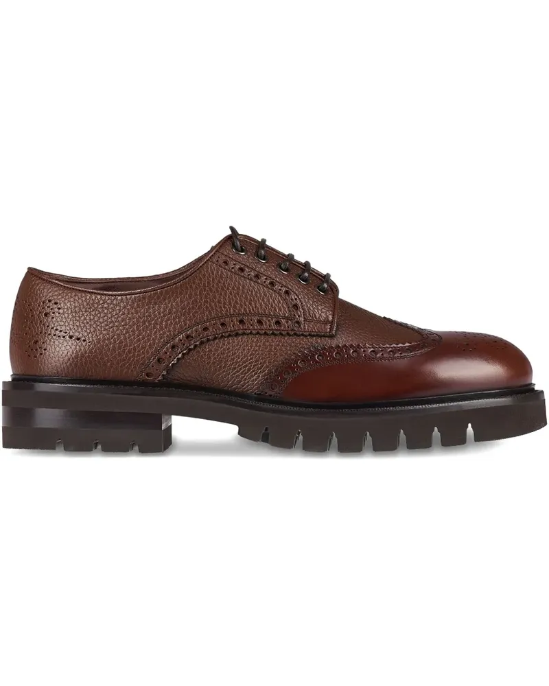 Ferragamo Budapester aus Leder - Braun Braun