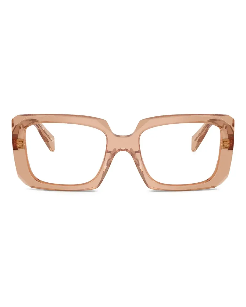 Prada Brille mit eckigem Gestell - Nude Nude