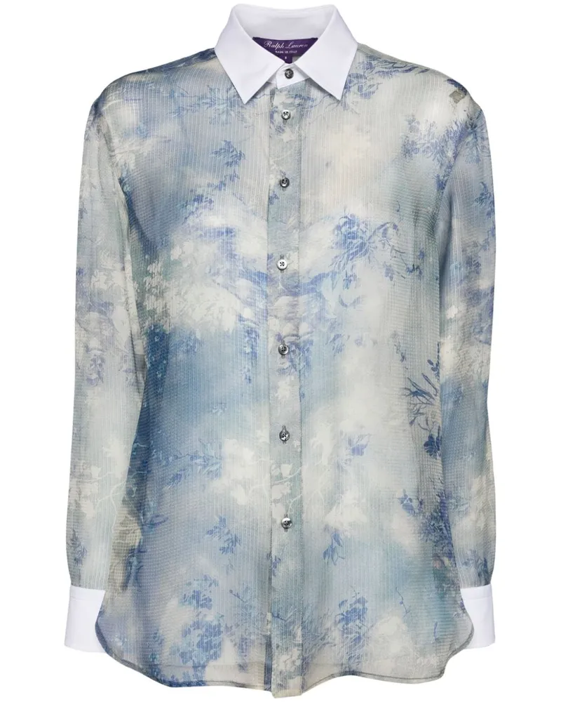 Ralph Lauren Hemd mit Blumen-Print - Blau Blau