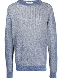 Woolrich Melierter Strickpullover Blau