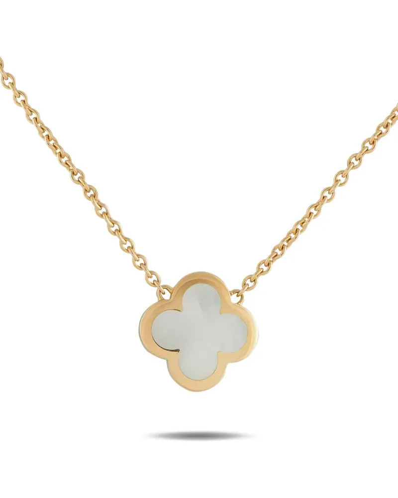 Van Cleef & Arpels 18K yellow gold Pure Alhambra mother-of-pearl necklace Gold