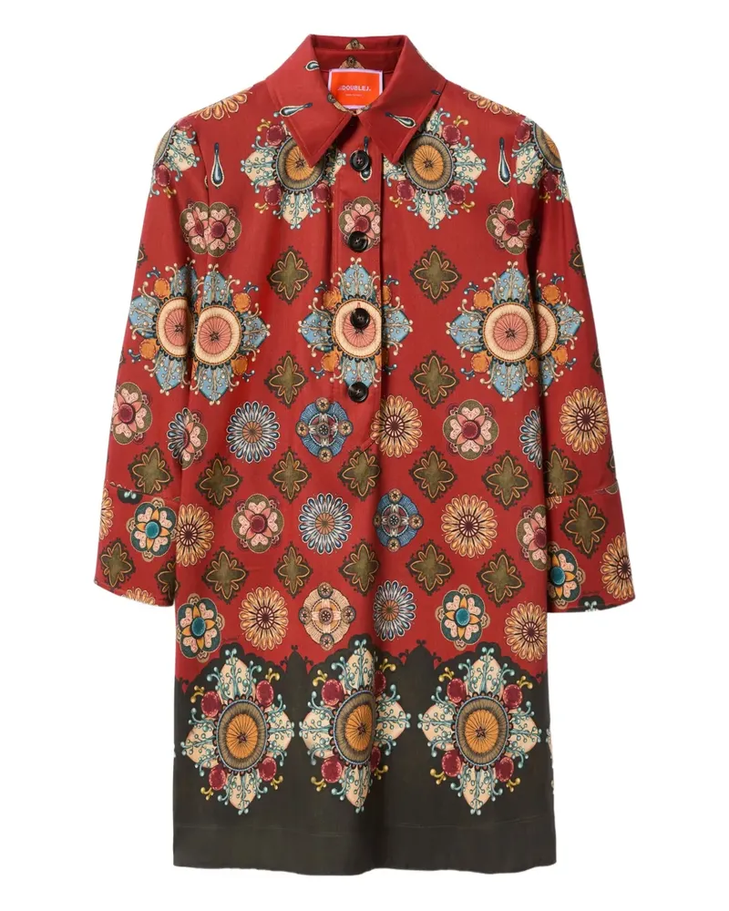 La DoubleJ Minikleid mit geometrischem Print - Rot Rot