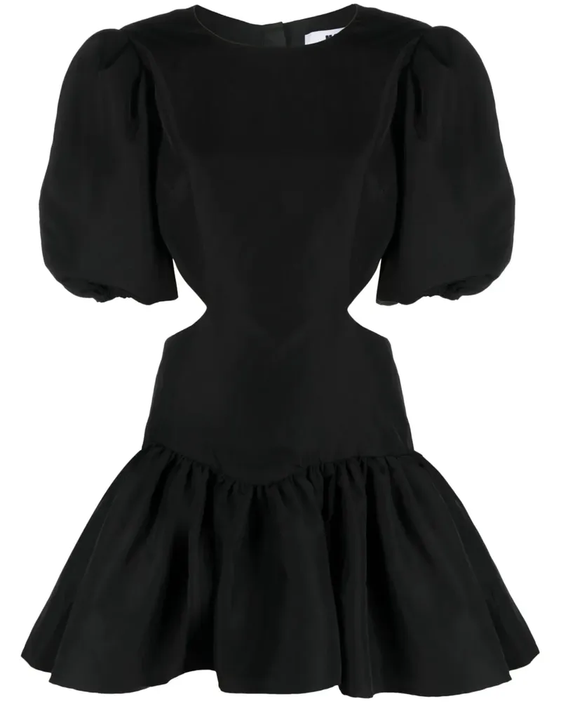 MSGM Minikleid mit Cut-Outs - Schwarz Schwarz