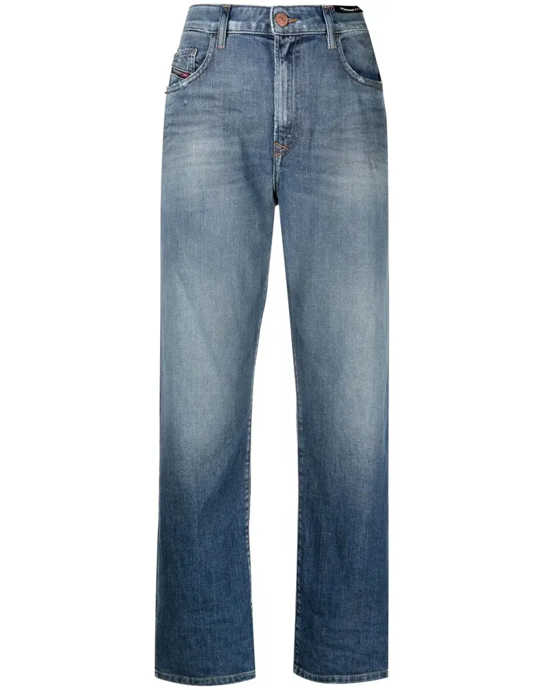 Diesel D-Reggy Cropped-Jeans - Blau Blau