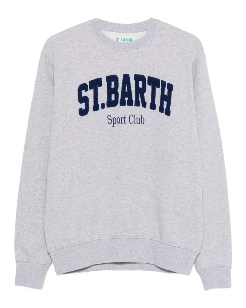 MC2 Saint Barth Ponza Sweatshirt mit Logo-Applikation - Grau Grau