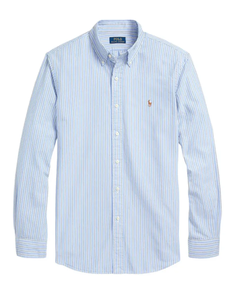 Ralph Lauren Gestreiftes Oxford-Hemd - Blau Blau