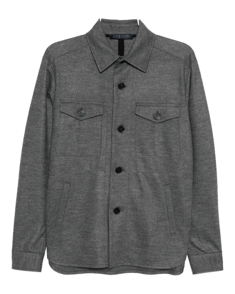 Harris Wharf London Klassische Hemdjacke - Grau Grau