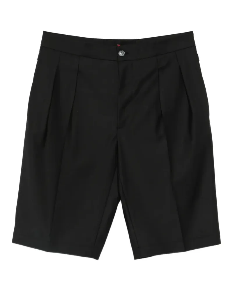 Patrizia Pepe tailored pleated shorts - Schwarz Schwarz