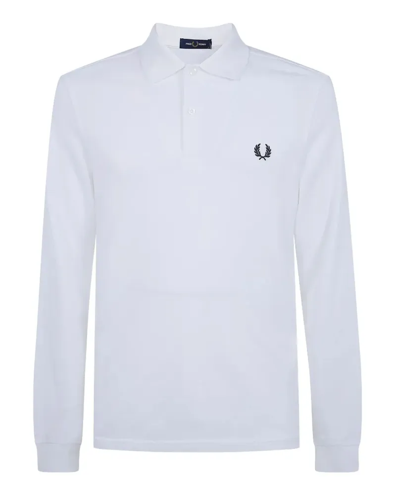 Fred Perry logo-embroidered polo shirt - Weiß Weiß