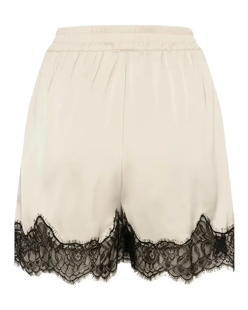Gestuz Lalou lace-trim shorts - Nude Nude